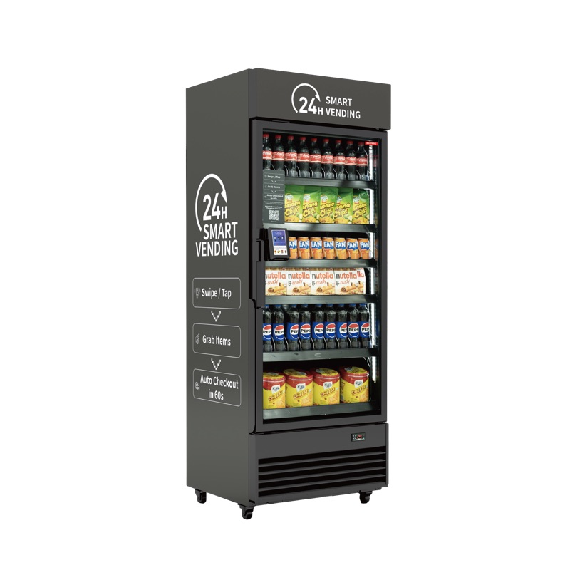 HAHA AI Vending Pro 542 smart cooler — bestselling grab and go AI vending machine