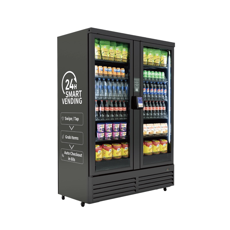 HAHA AI Vending Ultra 1200 — double door high-capacity smart vending machine